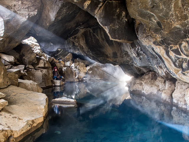 Grjótagjá Cave, Iceland. 