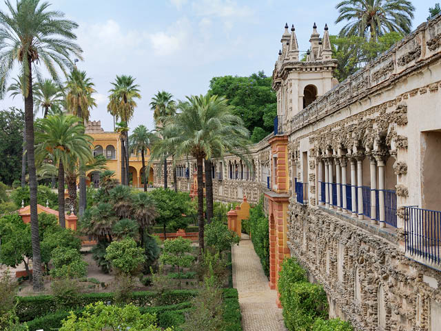 Real Alcazar Palace, Sevillle, Spain. 