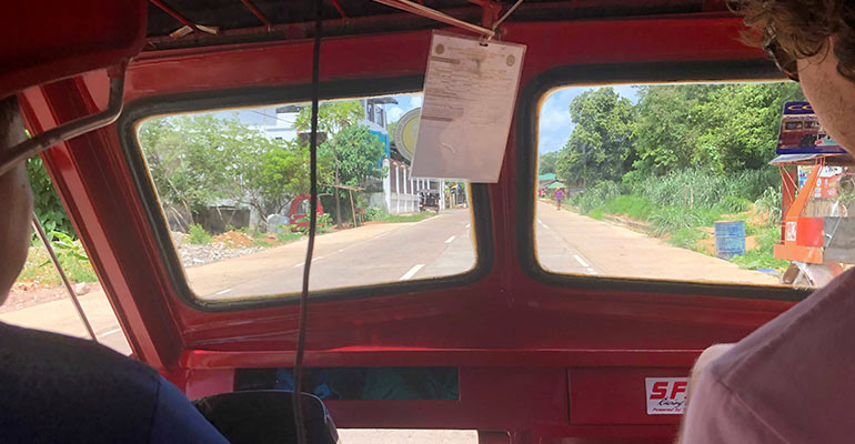 Trike ride in the philippines 