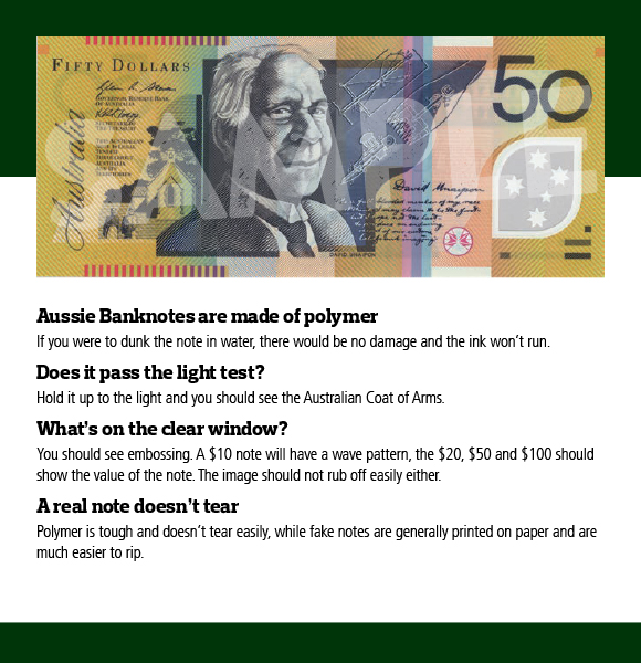 How to Spot a Fake Aussie Dollar Banknote