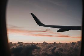 view from plane window