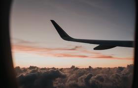 view from plane window