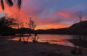 Sunset in Asia